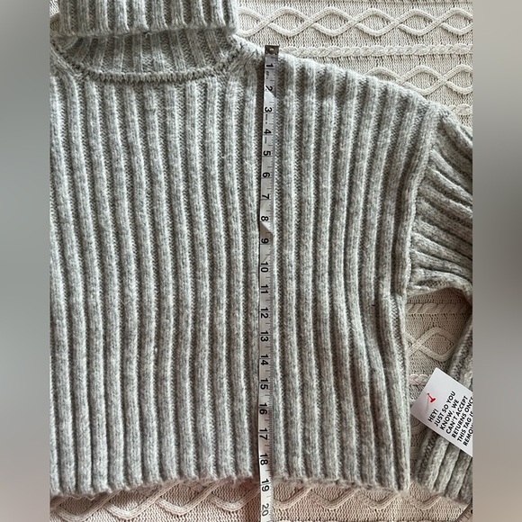 NWT Topshop Cozy Gray Turtleneck Sweater Long Sleeve Varied Sizes - Picture 14 of 16